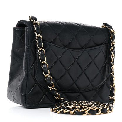 Chanel Lambskin Quilted Mini Square Flap Bag Black 3 of 28