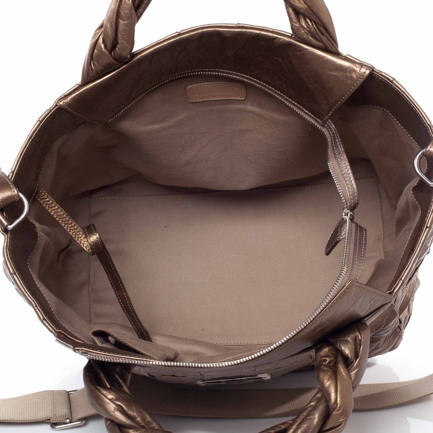 Calfskin Large Origami Tote Bronze