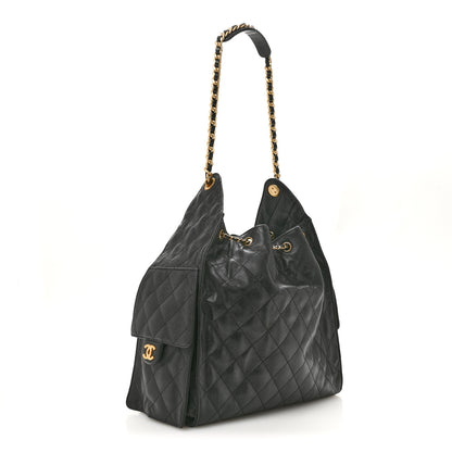 Chanel Caviar Quilted Medium Chanel 25 Handbag Black 4 of 14