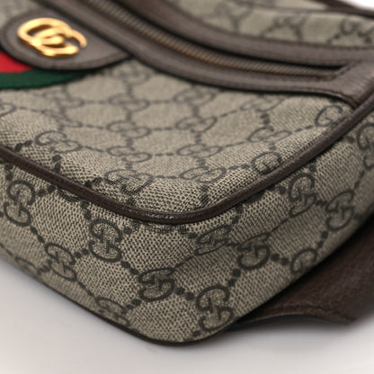 Gucci Soft GG Supreme Monogram Medium Ophidia Belt Bag Dark Brown 9 of 9