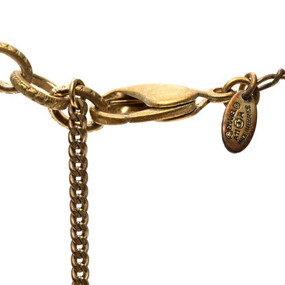Chanel Gripoix Poured Glass CC Long Necklace Gold Multicolor 5 of 6