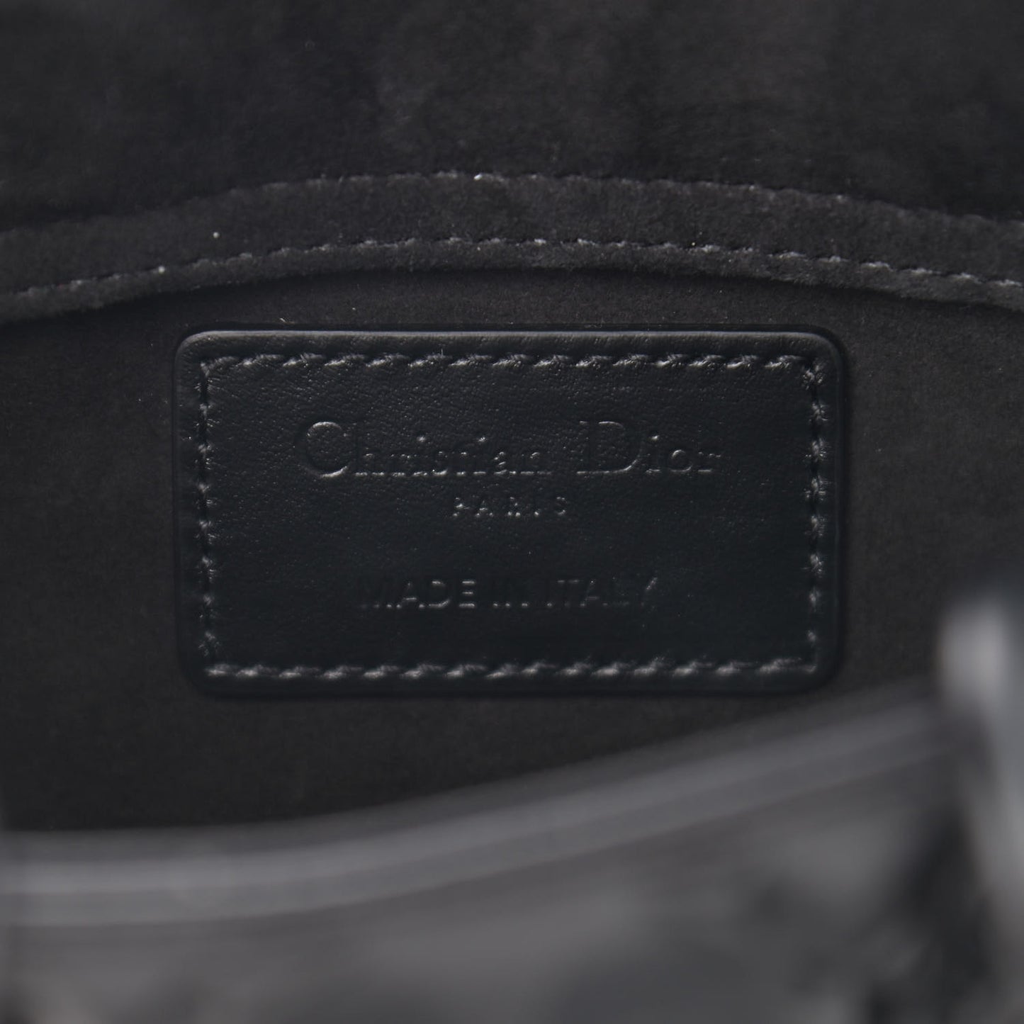 Calfskin Cannage Diamond Micro Lady D-Joy Black