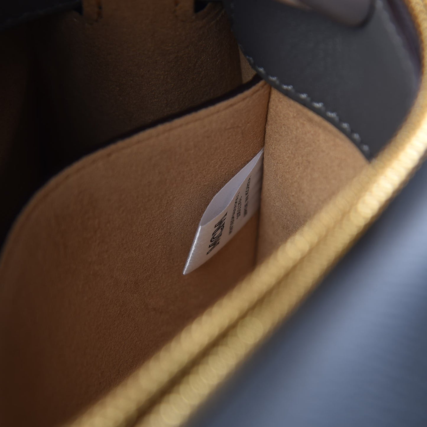 Grained Calfskin Mini Milla Tote Phantom Grey