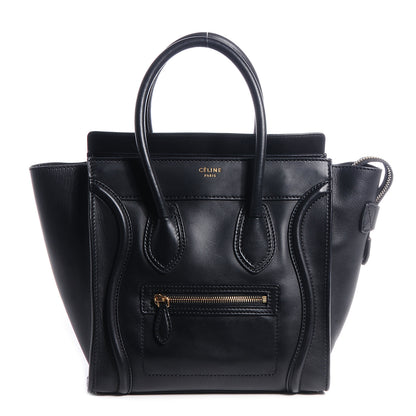 Celine Smooth Calfskin Micro Luggage Black 1 of 8