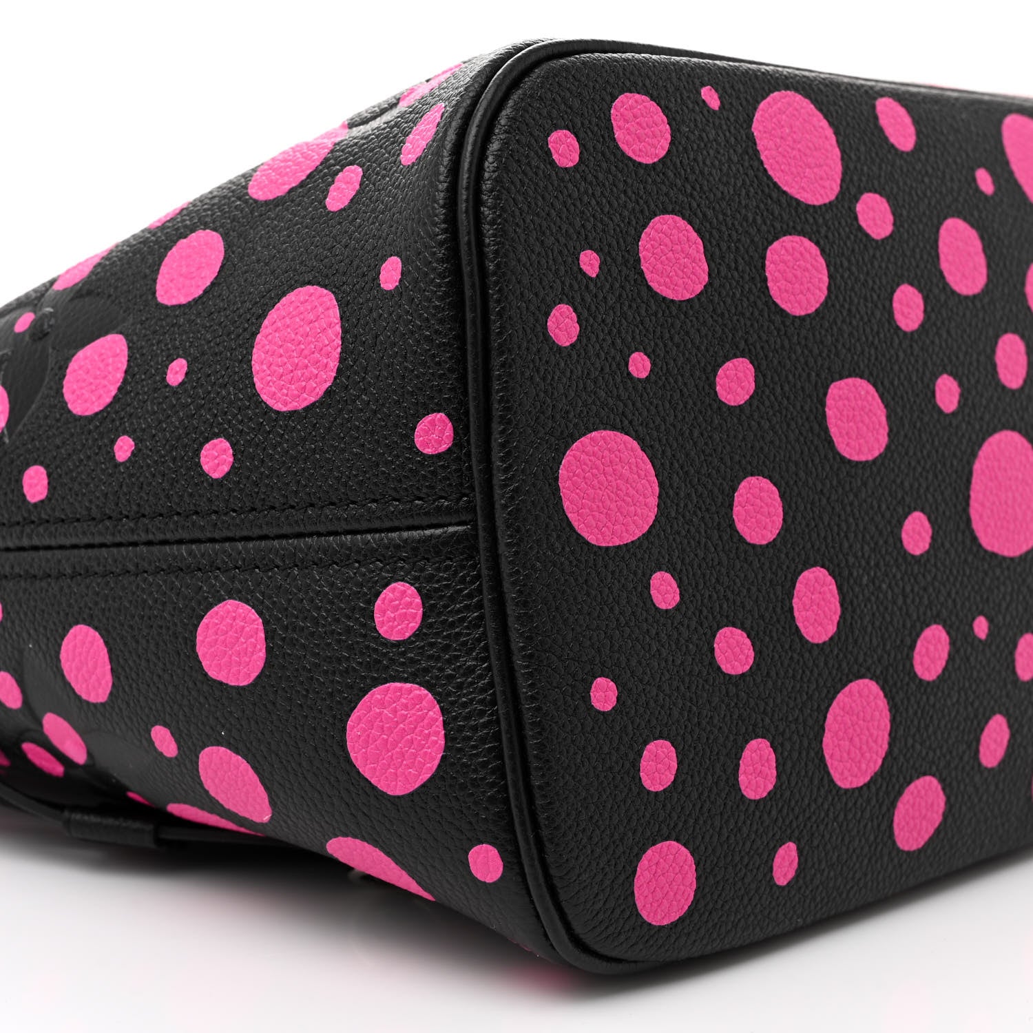 Louis Vuitton LV X YK Empreinte Infinity Dots Neverfull MM Black Fuchsia 10 of 11