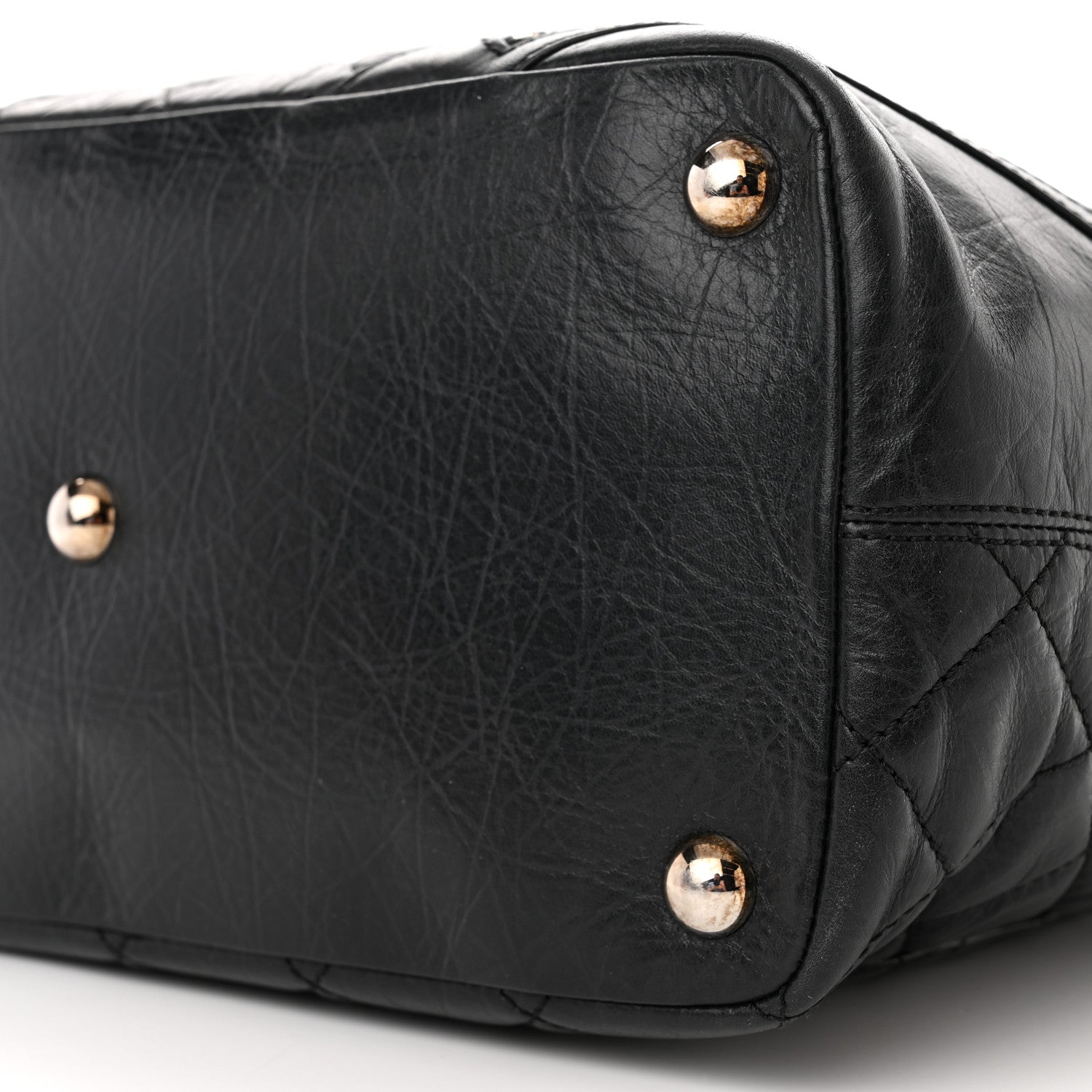 Chanel Aged Calfskin Quilted Large Cotton Club Tote Black 10 of 10