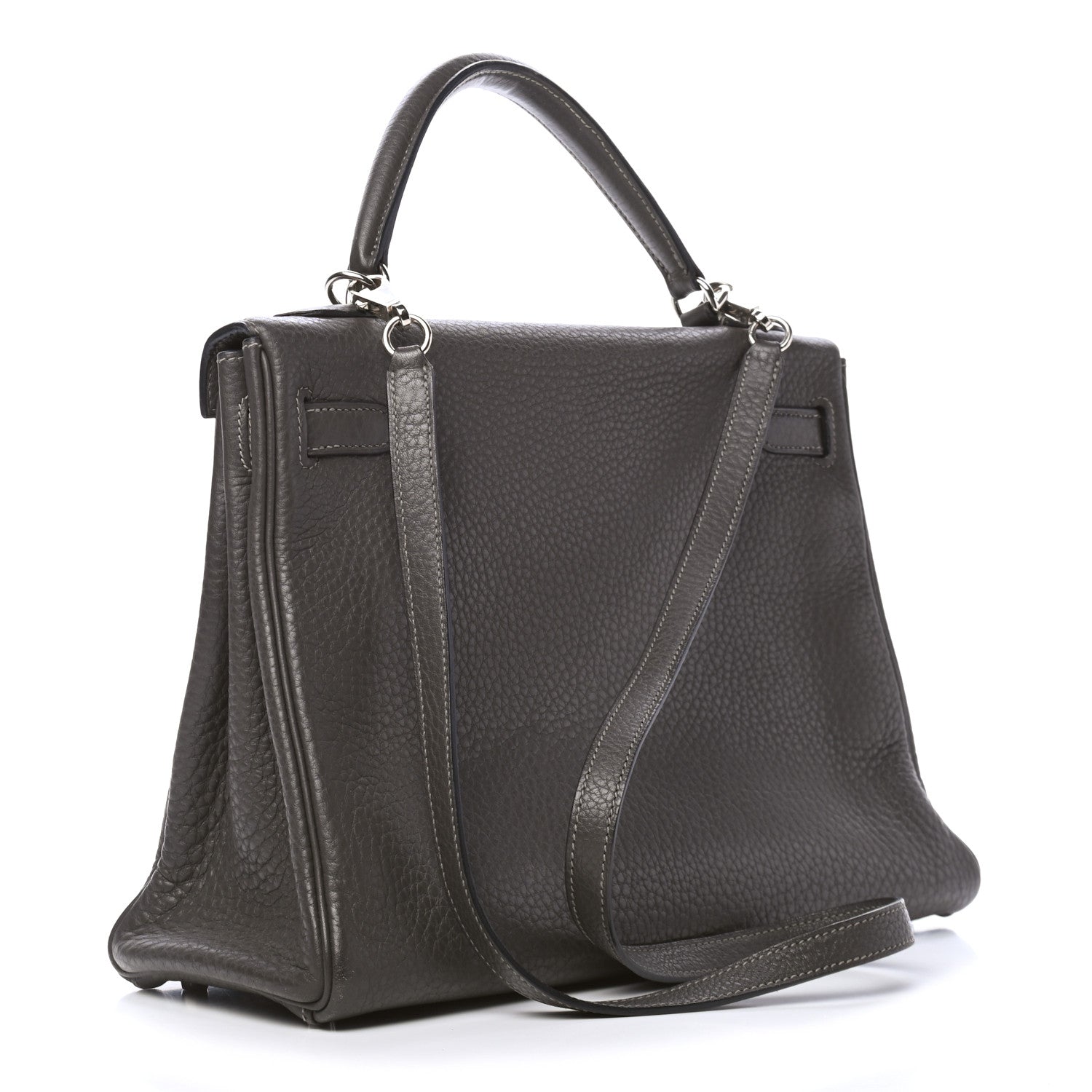 Hermes Taurillon Clemence Kelly Retourne 32 Graphite 2 of 8