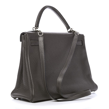 Hermes Taurillon Clemence Kelly Retourne 32 Graphite 2 of 8