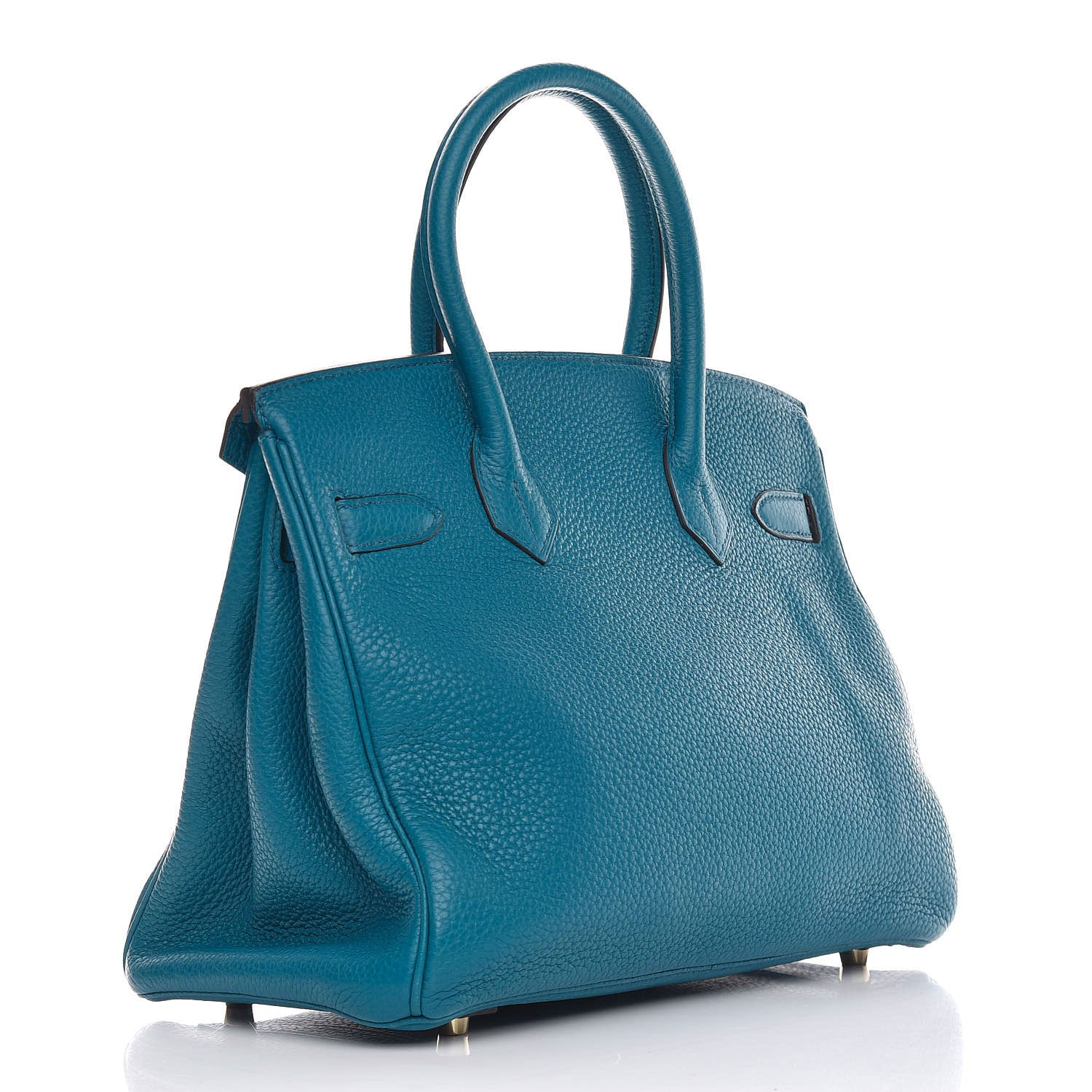 Hermes Taurillon Clemence Birkin 30 Bleu Izmir 3 of 8