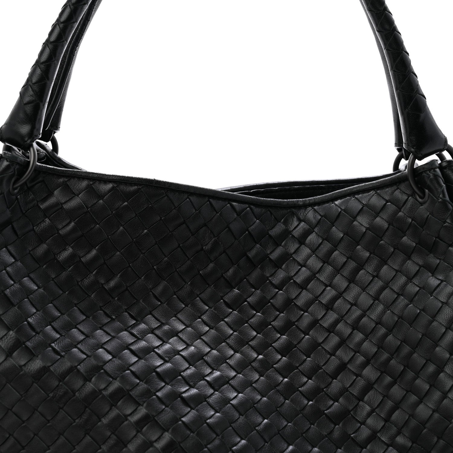 Bottega Veneta Nappa Intrecciato Parachute Bag Black 8 of 13