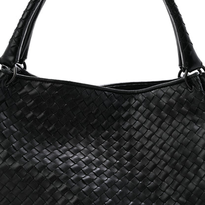 Bottega Veneta Nappa Intrecciato Parachute Bag Black 8 of 13