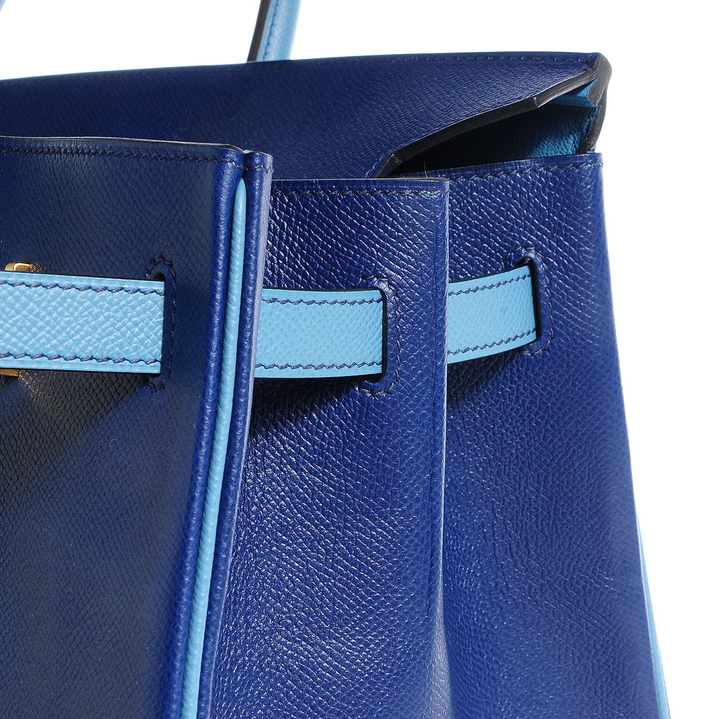 Epsom Horseshoe Bi-Color Birkin 40 Bleu Sapphire Blue Jean