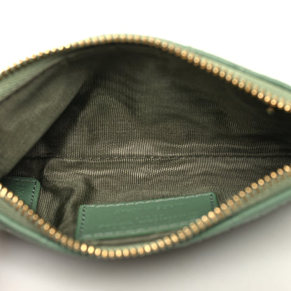 Christian Dior Lambskin Cannage Lady Dior Zipped Key Case Green 5 of 9