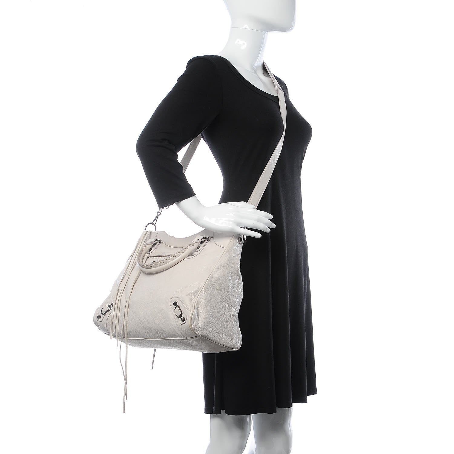 Balenciaga Agneau Classic Hardware Velo Nacre 2 of 19
