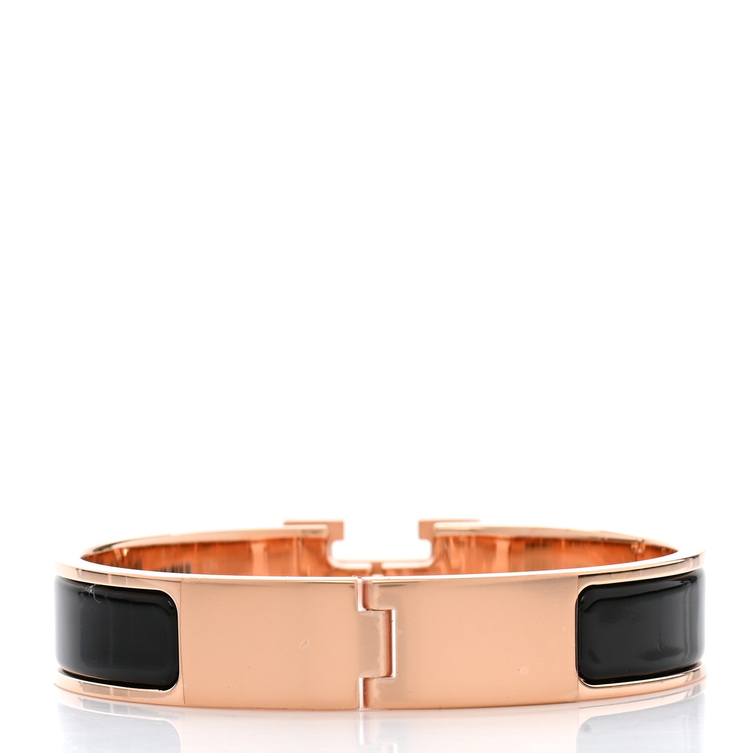 Hermes Enamel Narrow Clic Clac H Bracelet PM Black 3 of 5