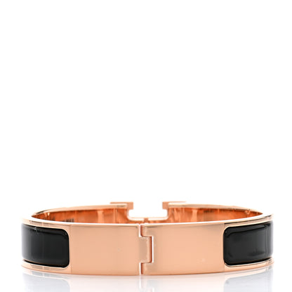 Hermes Enamel Narrow Clic Clac H Bracelet PM Black 3 of 5