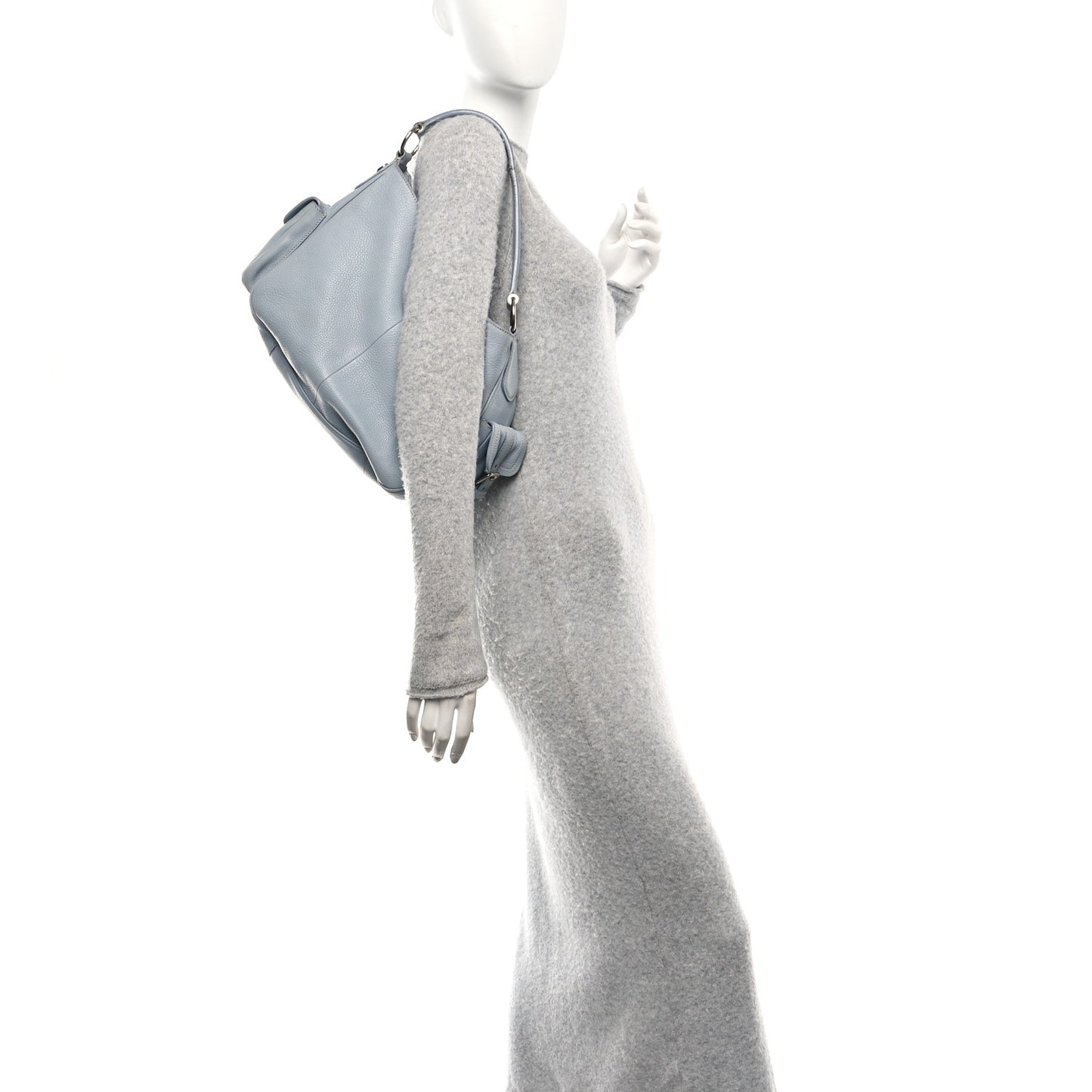 Vitello Daino Shoulder Bag Pervinca