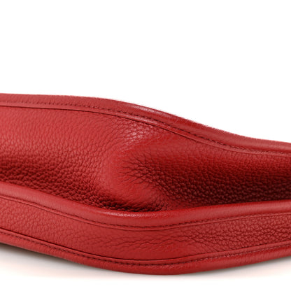 Hermes Taurillon Clemence EVELYNE III PM Rouge Garance 10 of 11