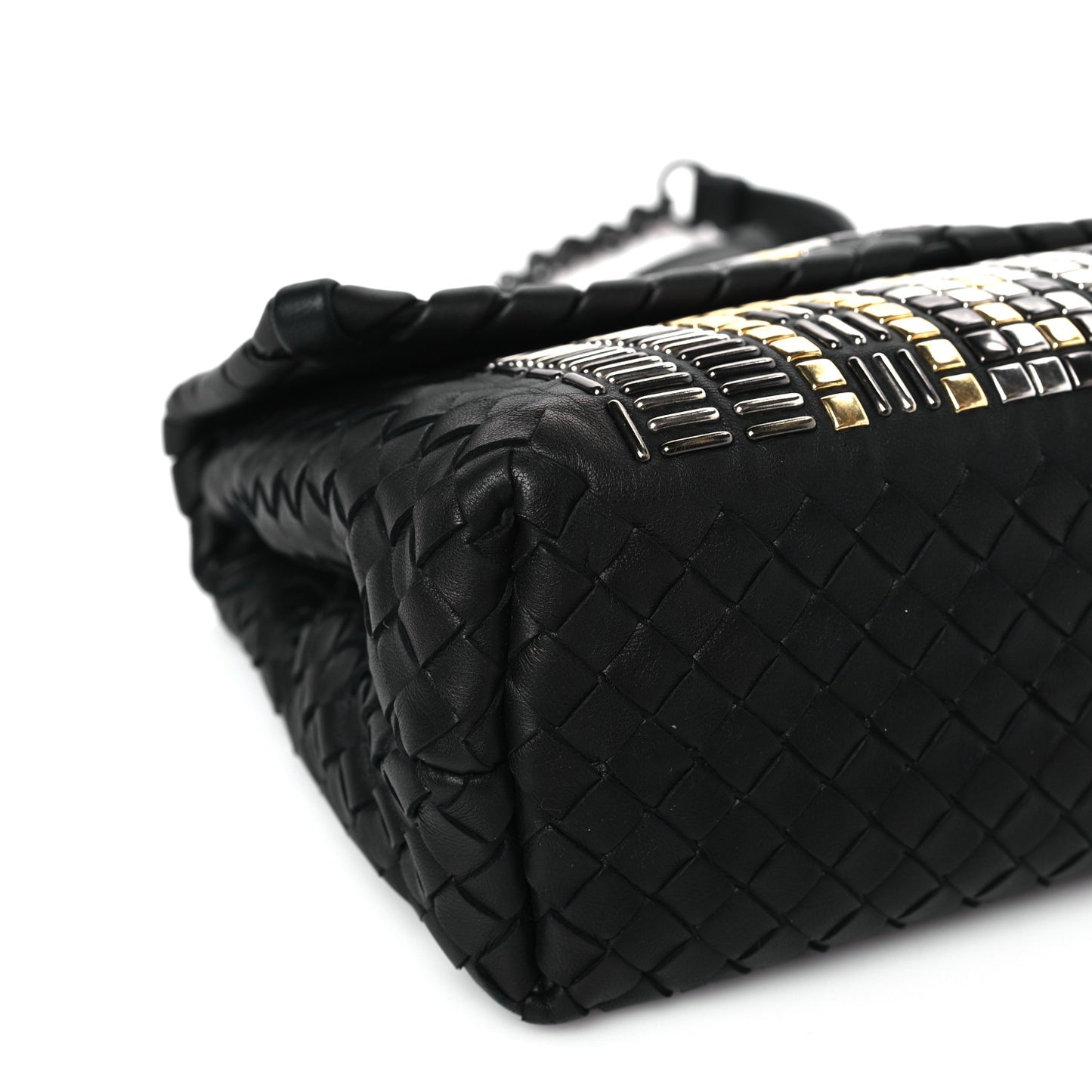 Nappa Intrecciato Small Tower Olimpia Bag Black