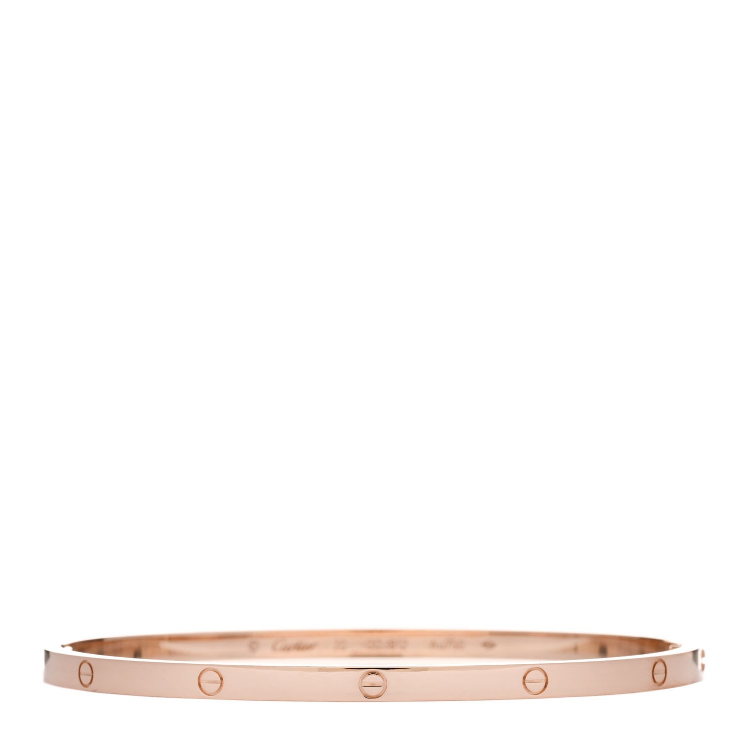 Cartier 18K Pink Gold Small LOVE Bracelet 20 1 of 5