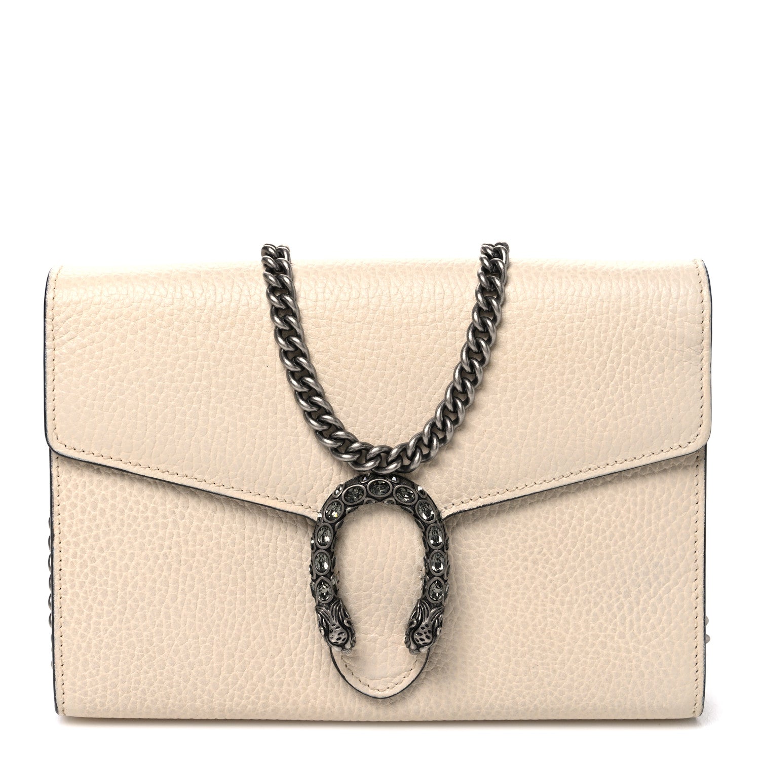 Gucci Dollar Calfskin Mini Dionysus Chain Wallet Mystic White 1 of 10