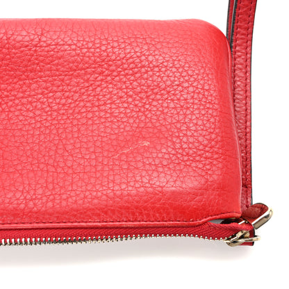 Gucci Pebbled Calfskin Soho Wristlet Vibrant Red 8 of 10