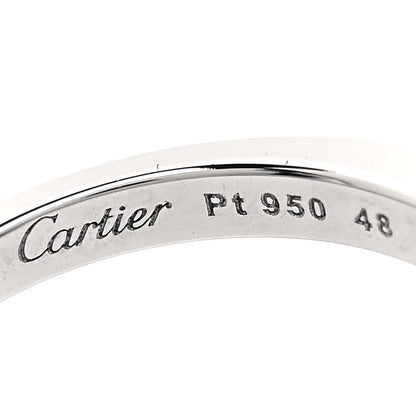 Cartier Platinum Diamond .22ct D'Amour Solitaire Engagement Ring 48 4.5 3 of 5