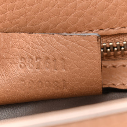 Gucci Calfskin Studded Medium Miss Bamboo Shoulder Bag Camelia 7 of 12