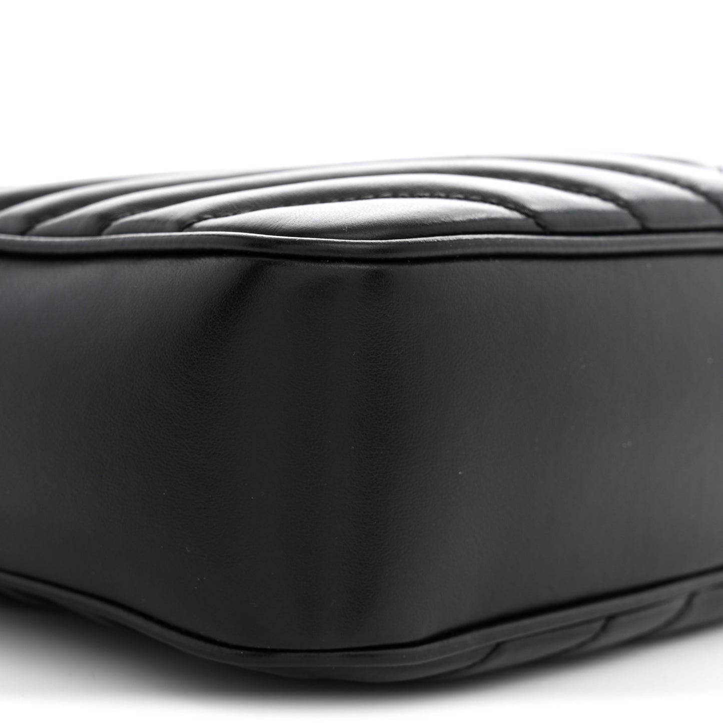 Calfskin Matelasse Monogram Lou Camera Bag Black