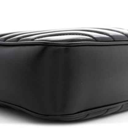 Saint Laurent Calfskin Matelasse Monogram Lou Camera Bag Black 8 of 12