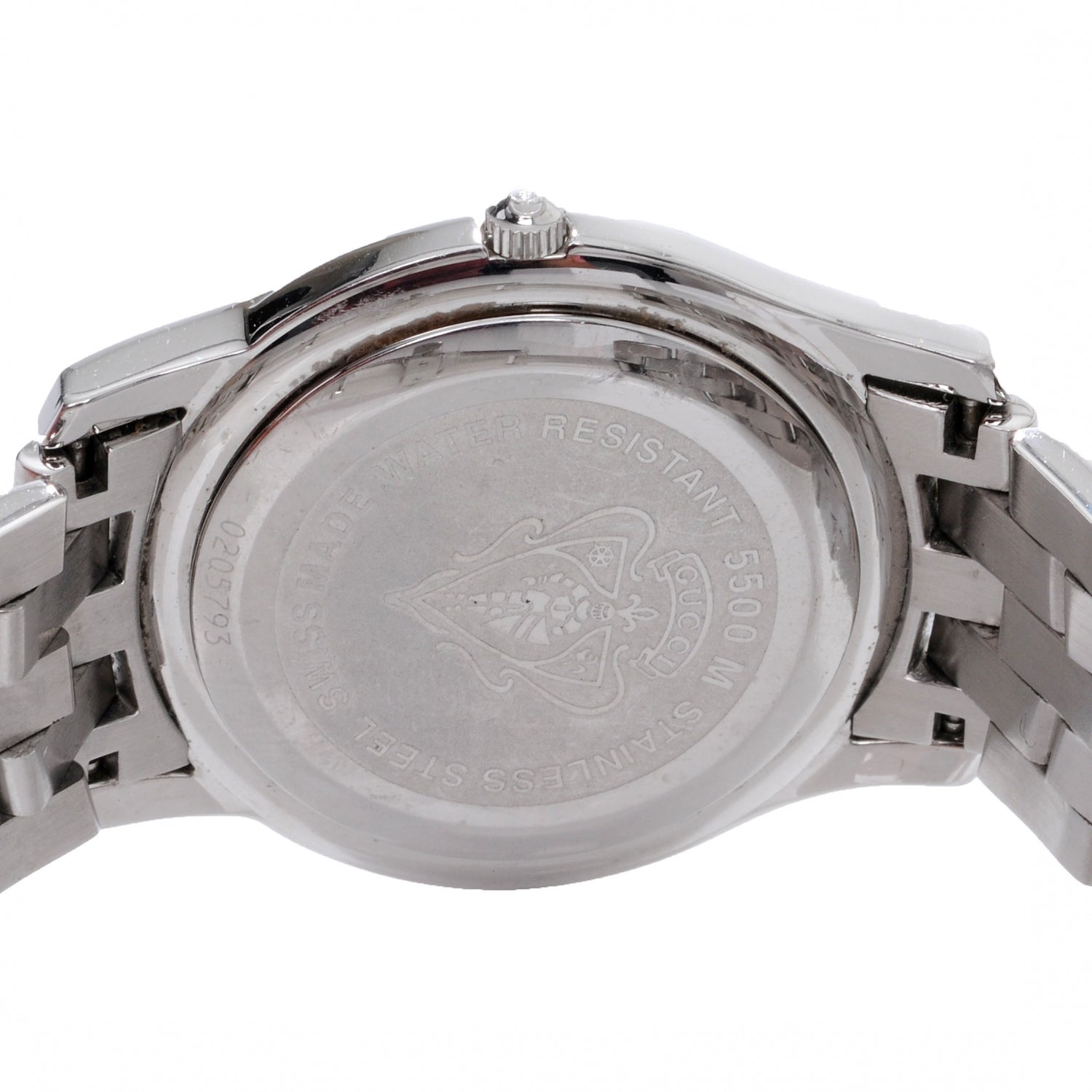 Gucci Stainless Steel Diamond 35mm 5500M Quartz Watch Black 3 of 6
