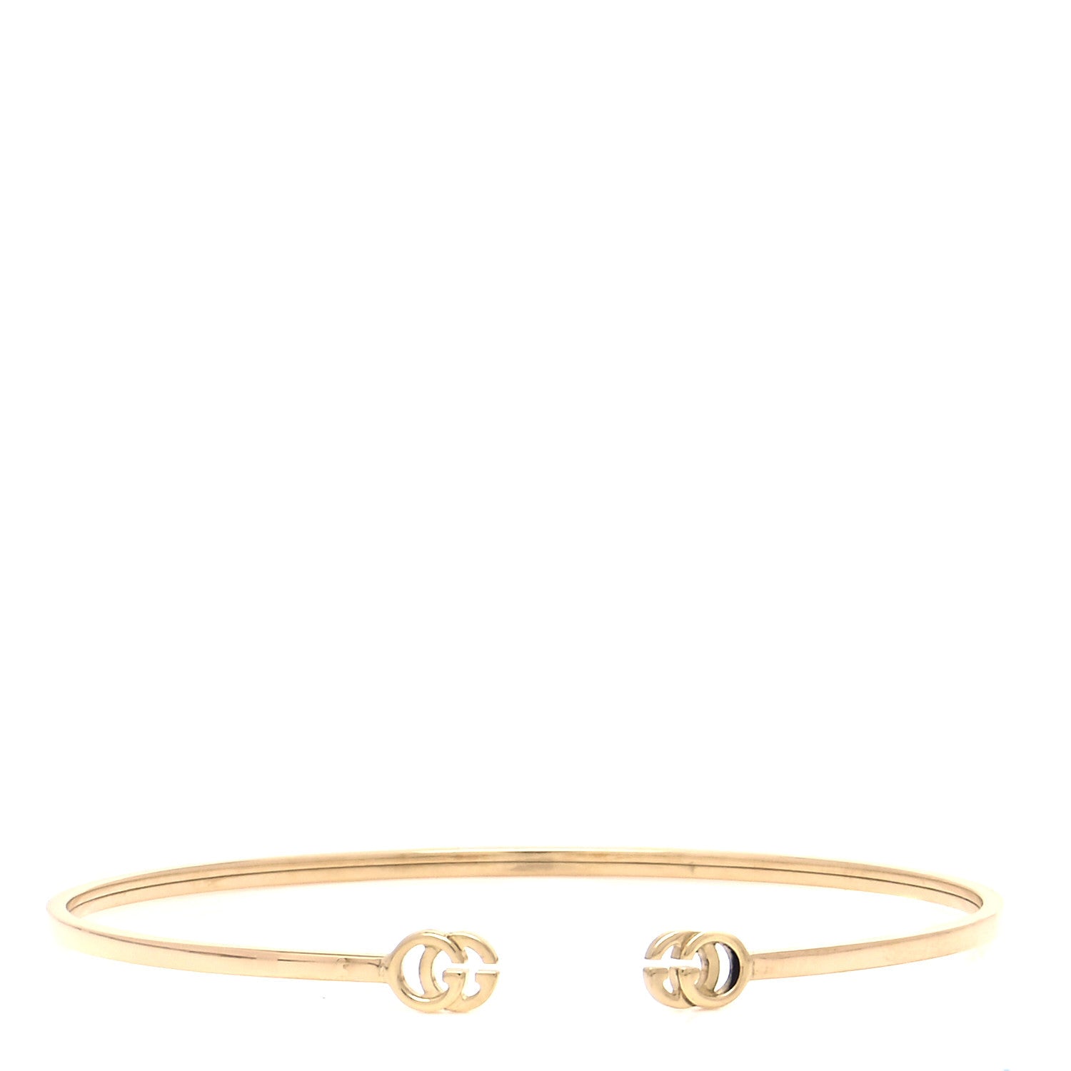 Gucci 18K Yellow Gold GG Running Cuff Bracelet 1 of 8