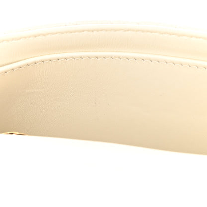 Christian Dior Calfskin Cannage Small Caro Bag Ivory 12 of 14