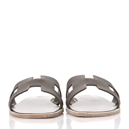 Hermes Epsom Oran Sandals 40 Etoupe 2 of 9