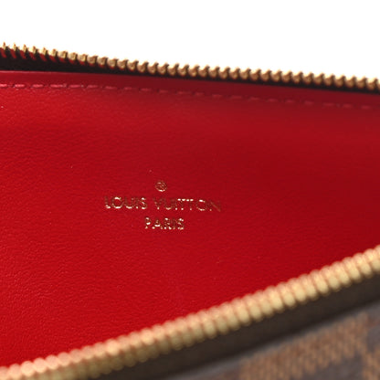 Louis Vuitton Damier Ebene Felicie Chain Wallet Zippered Insert 6 of 6