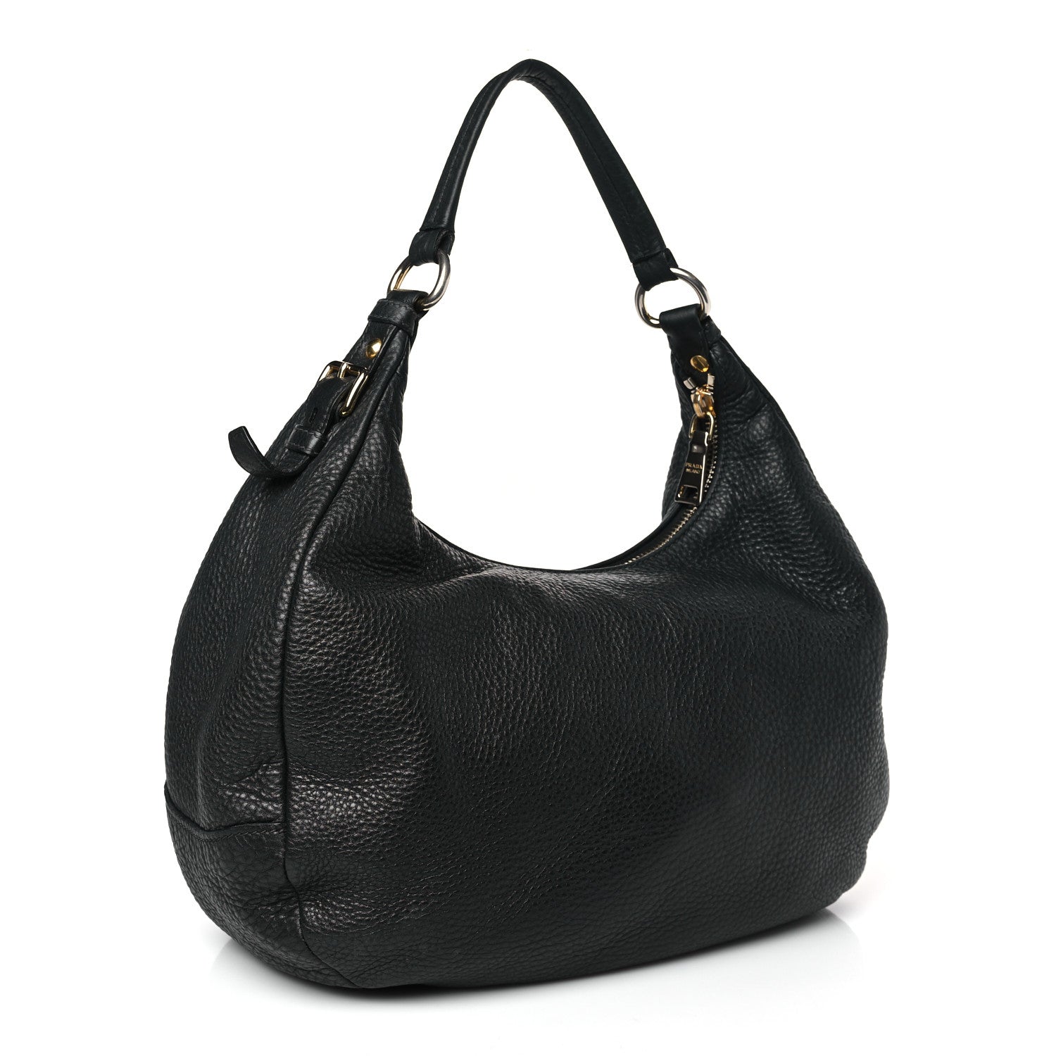Prada Vitello Daino Hobo Black 3 of 8