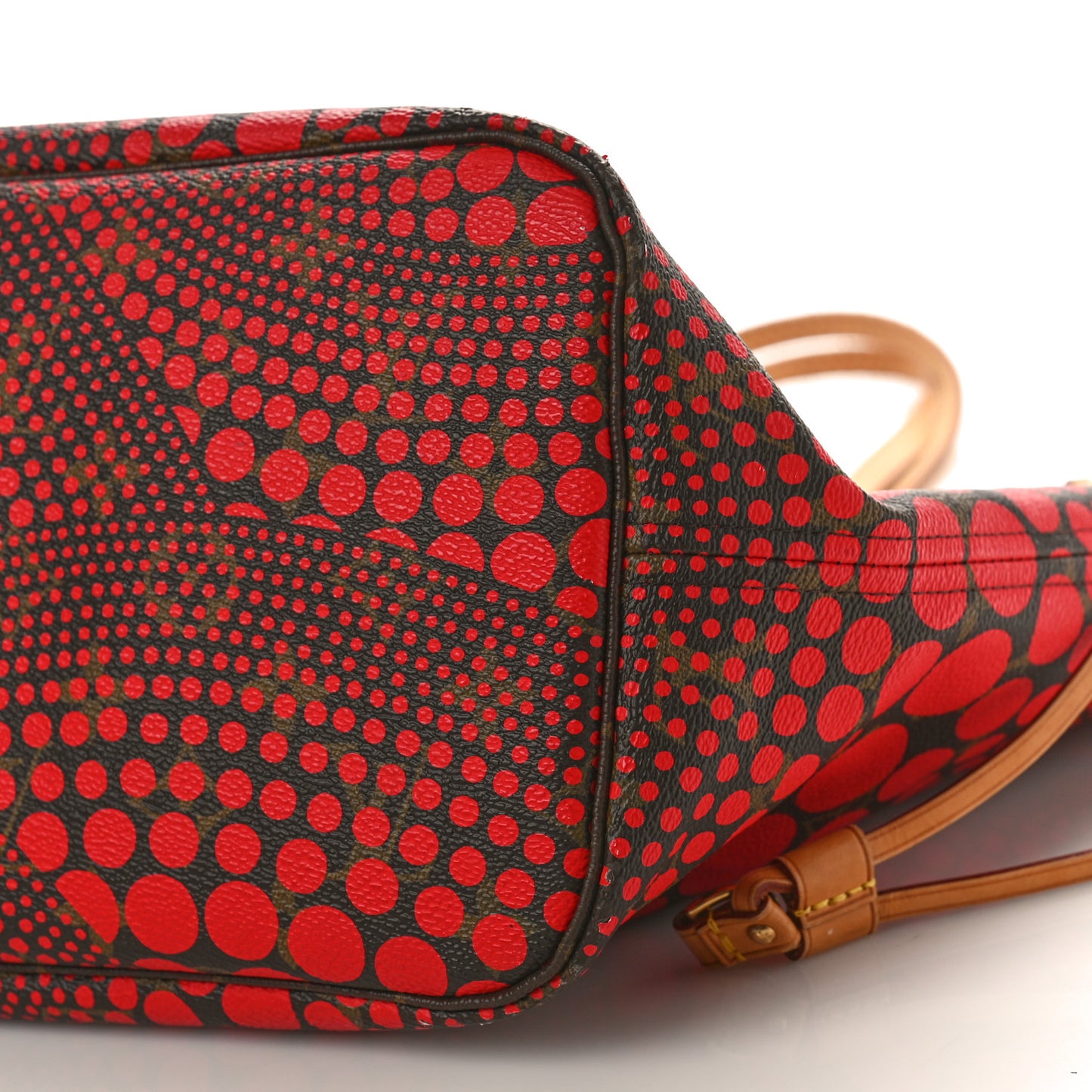 Monogram Kusama Waves Neverfull MM Red