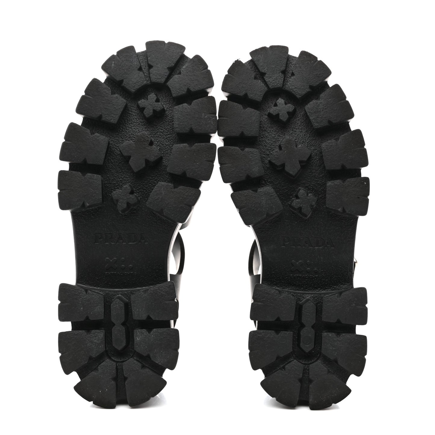 Foam Rubber Triangle Logo Monolith 55mm Cage Sandals 37 Black