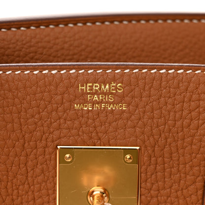 Hermes Togo Birkin 30 Gold 6 of 11