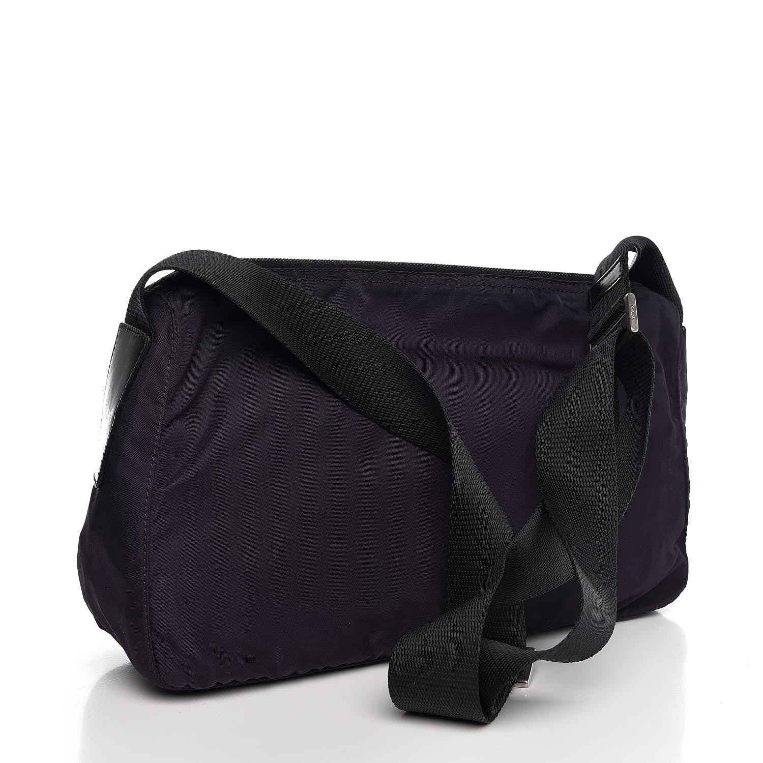 Prada Tessuto Nylon Crossbody Bag Purple Black 3 of 7