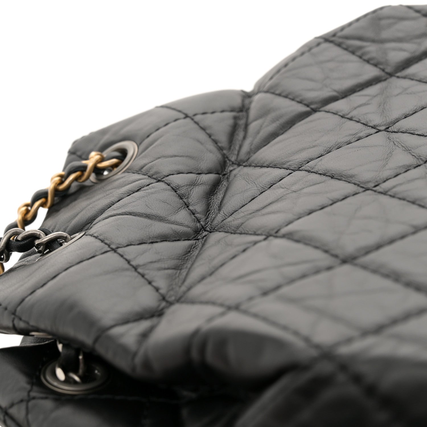 Chanel Aged Calfskin Quilted Small Gabrielle Backpack Black 13 of 14