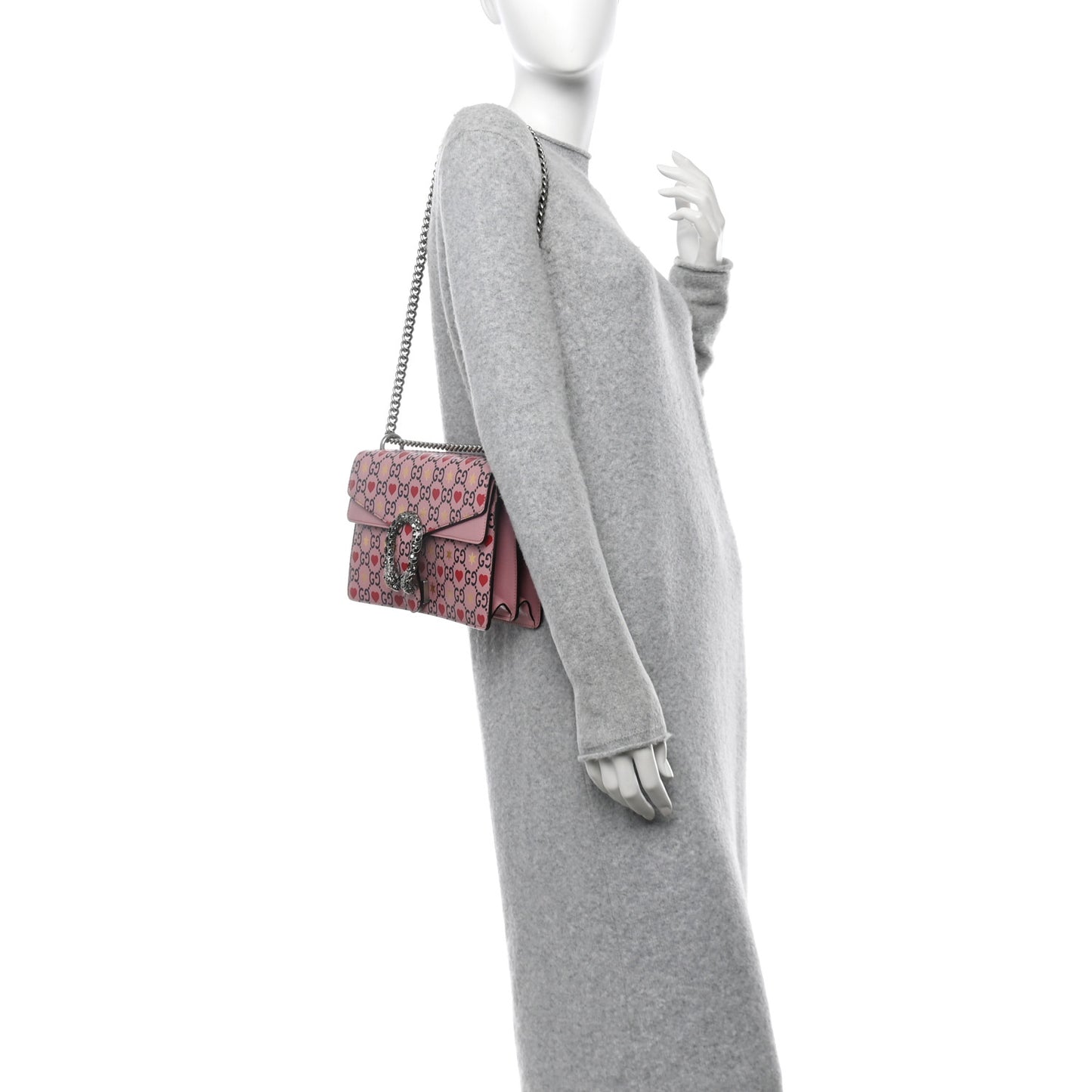 Calfskin Valentine's Day Exclusive Small Dionysus Bag Pink