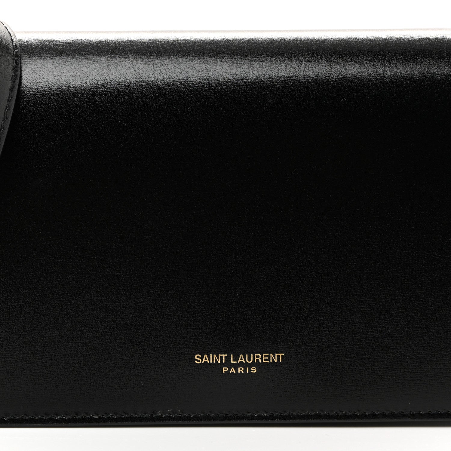 Saint Laurent Smooth Calfskin Monogram Crossbody Bag Black 7 of 9