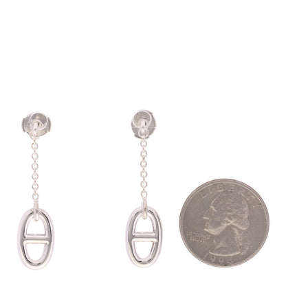Hermes Sterling Silver Farandole Drop Earrings 2 of 5