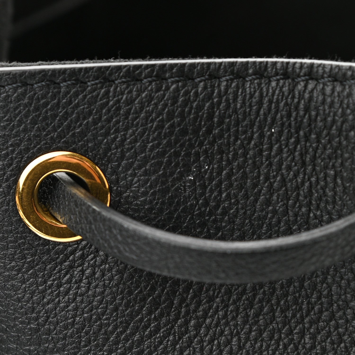 Louis Vuitton Calfskin Lockme Bucket MM Black 11 of 11