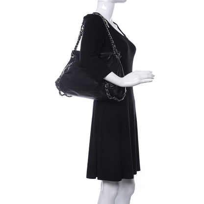 Chanel Lambskin Large Sharpei Shoulder Bag Black 2 of 10