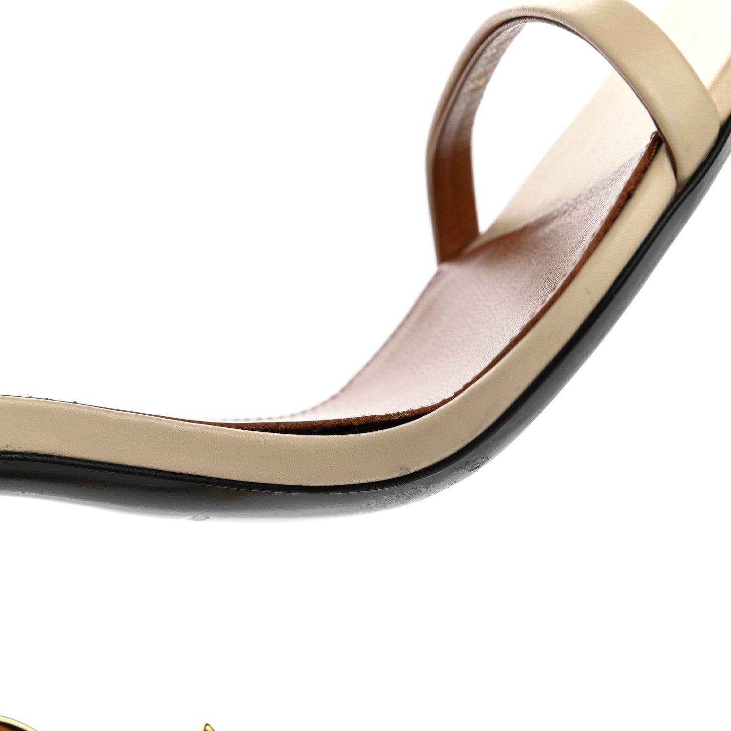 Saint Laurent Calfskin 110 Opyum Sandals 38 White 8 of 8