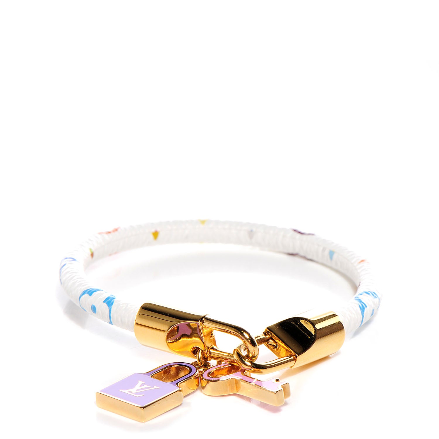 Louis Vuitton Monogram Multicolor Luck It Bracelet 17 White 1 of 4