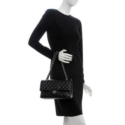 Chanel Caviar Quilted Medium Double Flap Black 3 of 9