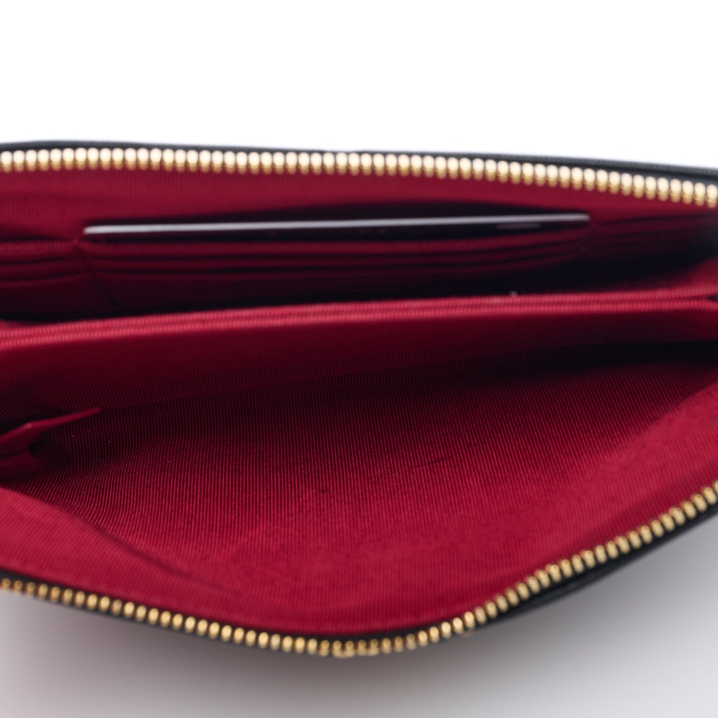 Shiny Goatskin Quilted Small Chanel 19 Pouch With Handle Black